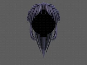 3d hair style for girl v87 3D Model