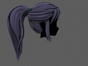 3d hair style for girl v87 Model 3D