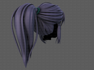 3d hair style for girl v87 Model 3D