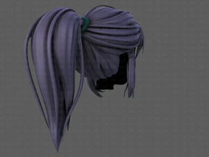 3d hair style for girl v87 3D Model