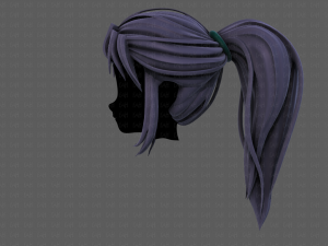 3d hair style for girl v87 Model 3D