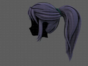 3d hair style for girl v87 3D Model