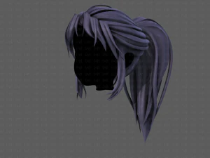 3d hair style for girl v87 3D Model
