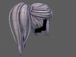 3d hair style for girl v87 3D Model