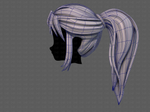 3d hair style for girl v87 Model 3D