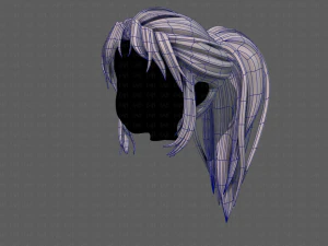 3d hair style for girl v87 3D Model