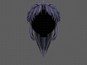 3d hair style for girl v87 3D Model