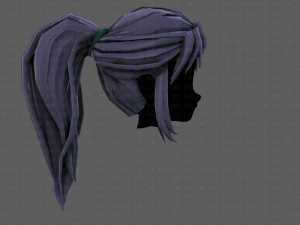 3d hair style for girl v87 3D Model