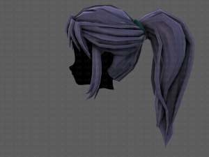 3d hair style for girl v87 Model 3D