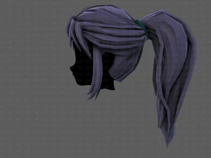 3d hair style for girl v87 3D Model