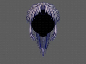 3d hair style for girl v87 3D Model