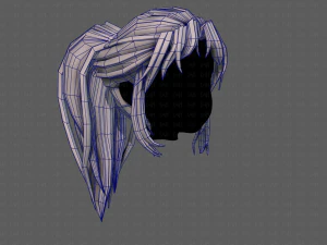 3d hair style for girl v87 3D Model
