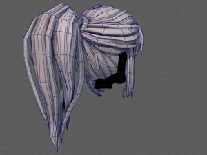 3d hair style for girl v87 3D Model