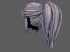 3d hair style for girl v87 3D Model