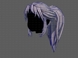 3d hair style for girl v87 Model 3D