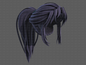 3d hair style for girl v87 Model 3D