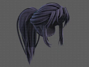3d hair style for girl v87 3D Model