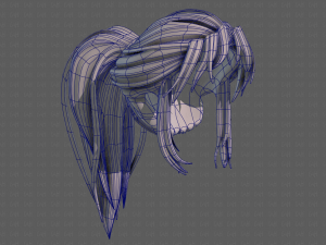 3d hair style for girl v87 Model 3D