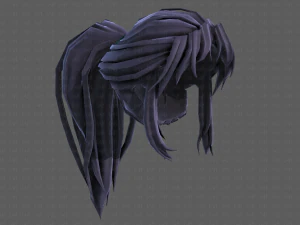 3d hair style for girl v87 3D Model