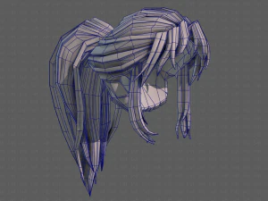 3d hair style for girl v87 3D Model