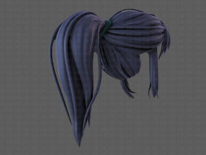 3d hair style for girl v87 Model 3D