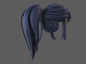 3d hair style for girl v87 3D Model
