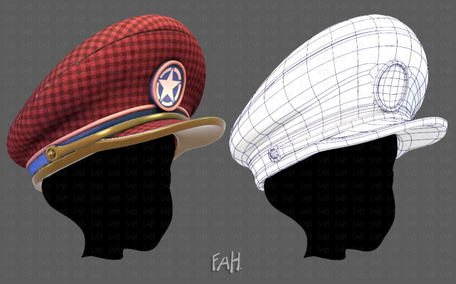 cap v01 3D Модель .c4d .max .obj .3ds .fbx .stl .blend 