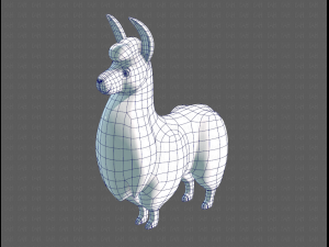lama v01 3D Model