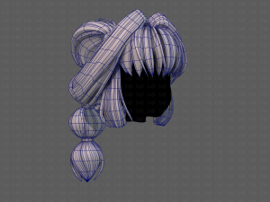 3d hair style for girl v88 Modelo 3D