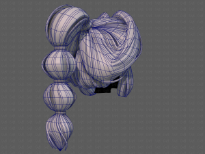 3d hair style for girl v88 Modelo 3D