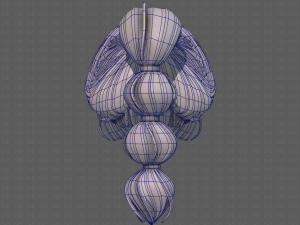3d hair style for girl v88 Modelo 3D
