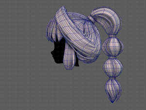 3d hair style for girl v88 Modelo 3D