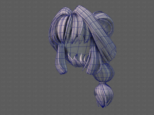 3d hair style for girl v88 Modelo 3D