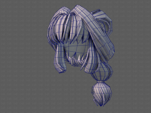 3d hair style for girl v88 Modelo 3D