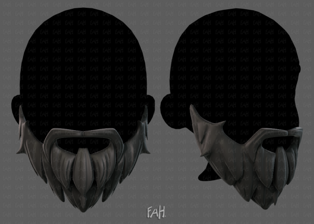 beard v01 3D Model .c4d .max .obj .3ds .fbx .stl .blend 
