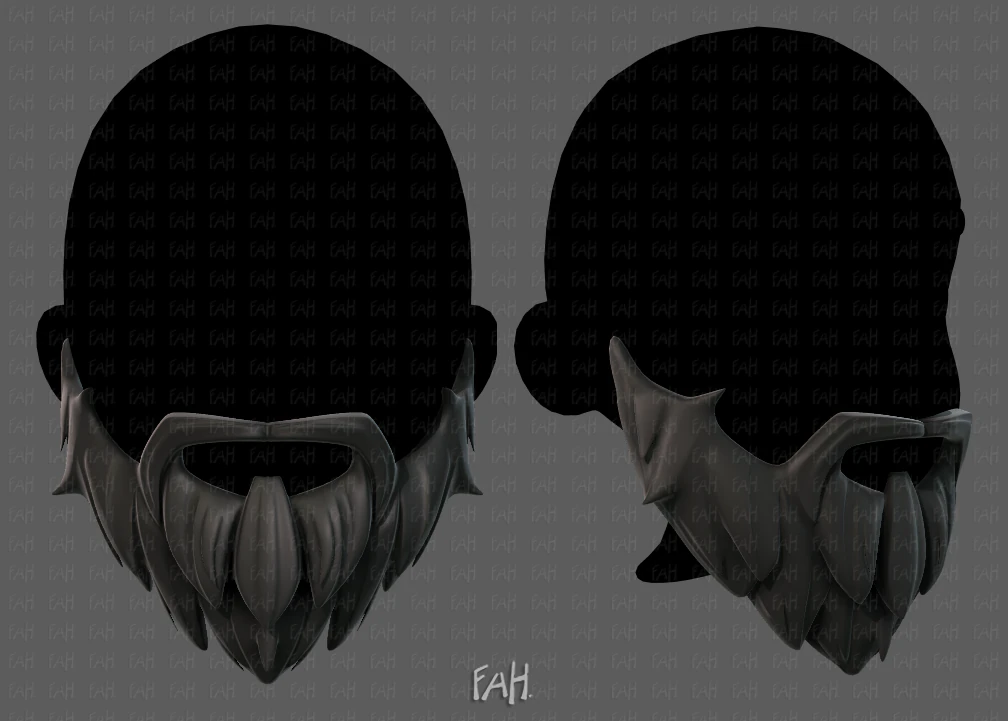 beard v01 3D Model .c4d .max .obj .3ds .fbx .stl .blend