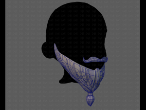 beard v02 Modèle 3D
