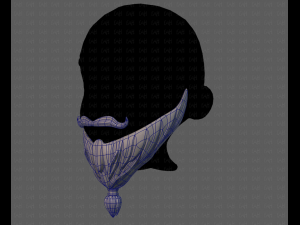 beard v02 Modèle 3D