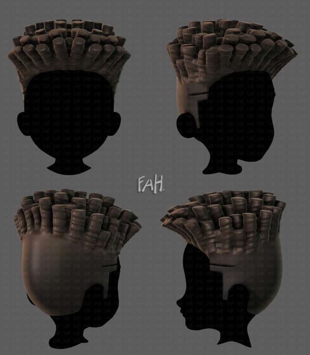 3d hair style for boy v72 3Dモデル .c4d .max .obj .3ds .fbx .stl .blend 