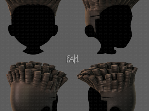 3d hair style for boy v72 Modelo 3D