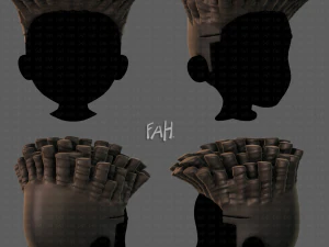 Gaya rambut 3d untuk anak laki-laki v72 Model 3D