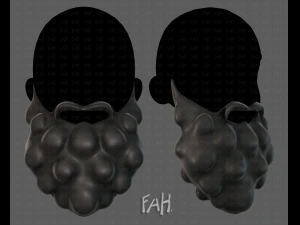 борода v03 3D Модель