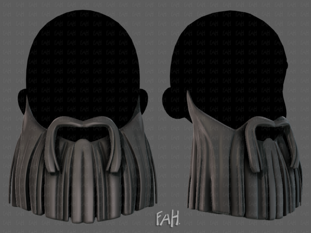 beard v04 Model 3D .c4d .max .obj .3ds .fbx .stl .blend 