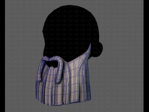 beard v04 Model 3D