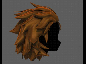 3d hair style for girl v89 3D Model