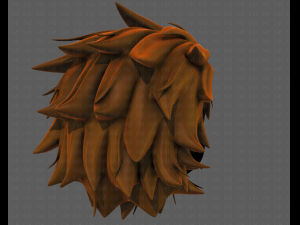3d hair style for girl v89 Modèle 3D