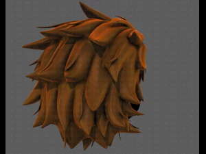 3d hair style for girl v89 3D Model