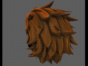 3d hair style for girl v89 3D Model