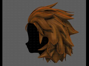 3d hair style for girl v89 3D Model