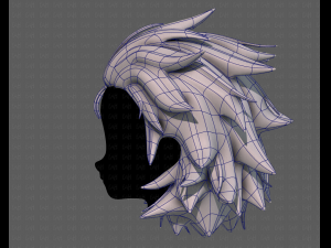 3d hair style for girl v89 Modèle 3D